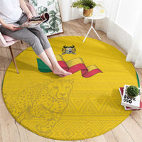 Benin Football Round Carpet Go Champions Les Guepards - Wonder Print Shop