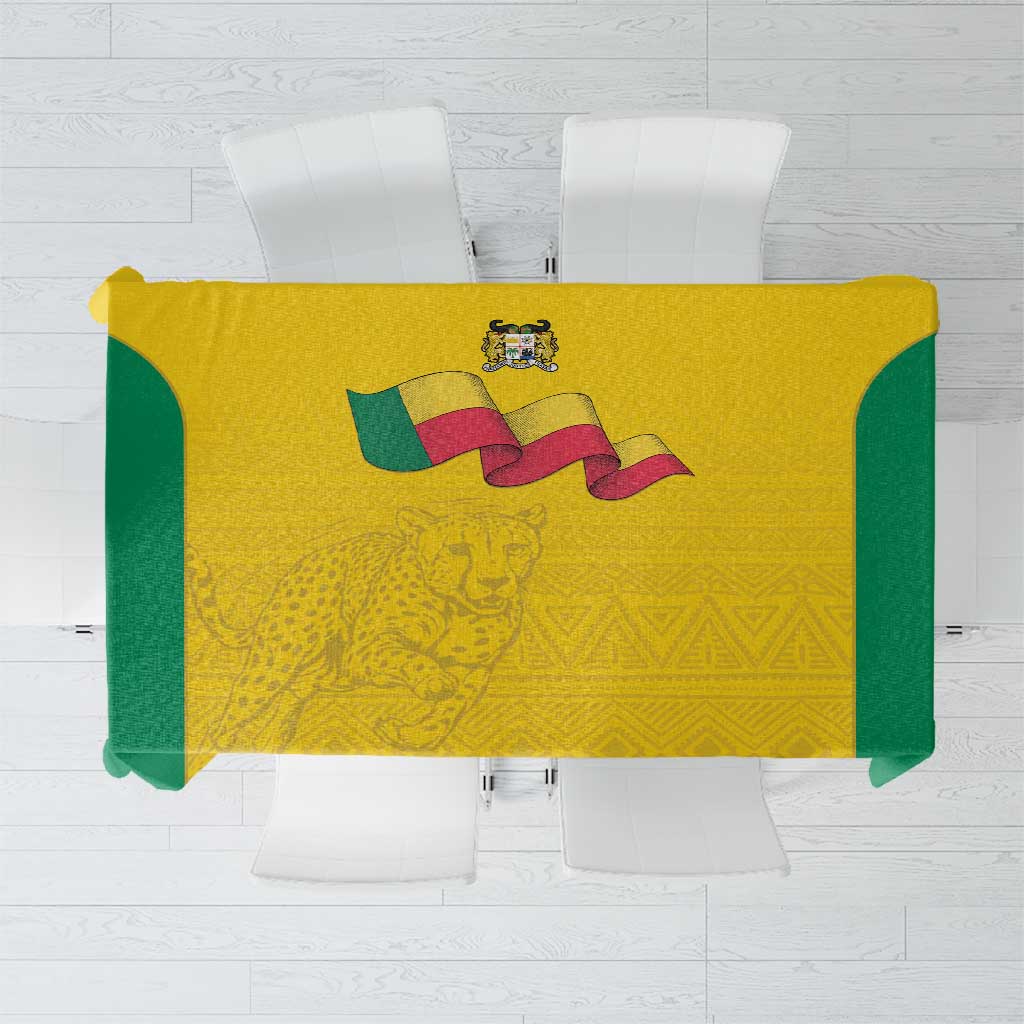 Benin Football Tablecloth Go Champions Les Guepards - Wonder Print Shop