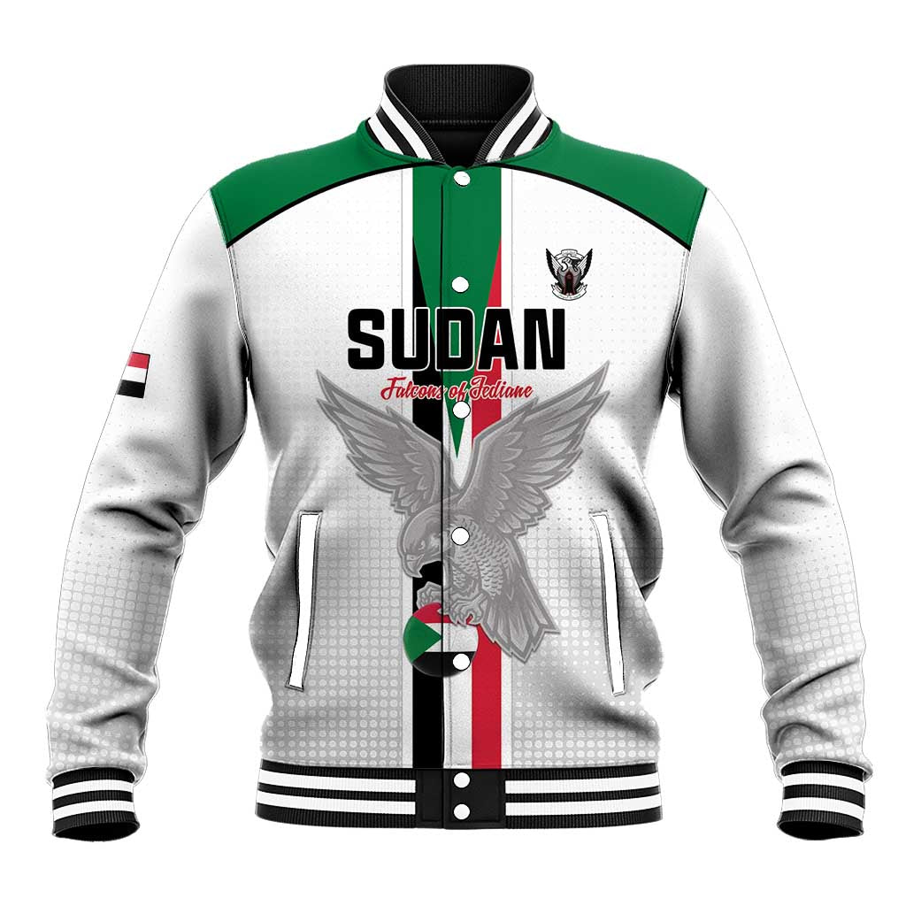 Custom Sudan Football Baseball Jacket Go Champions Falcons of Jediane - Wonder Print Shop