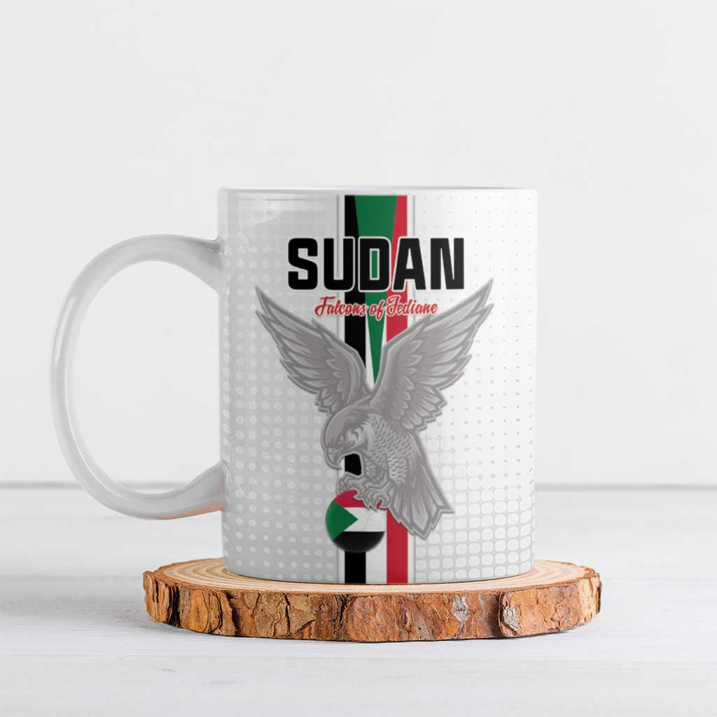 Custom Sudan Football Ceramic Mug Go Champions Falcons of Jediane - Wonder Print Shop