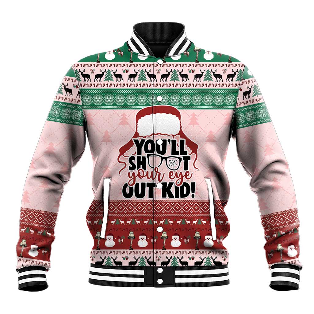 Christmas Story Baseball Jacket You'll Shoot Your Eye Out - Wonder Print Shop