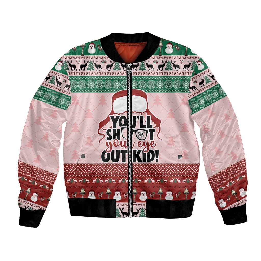Christmas Story Bomber Jacket You'll Shoot Your Eye Out - Wonder Print Shop