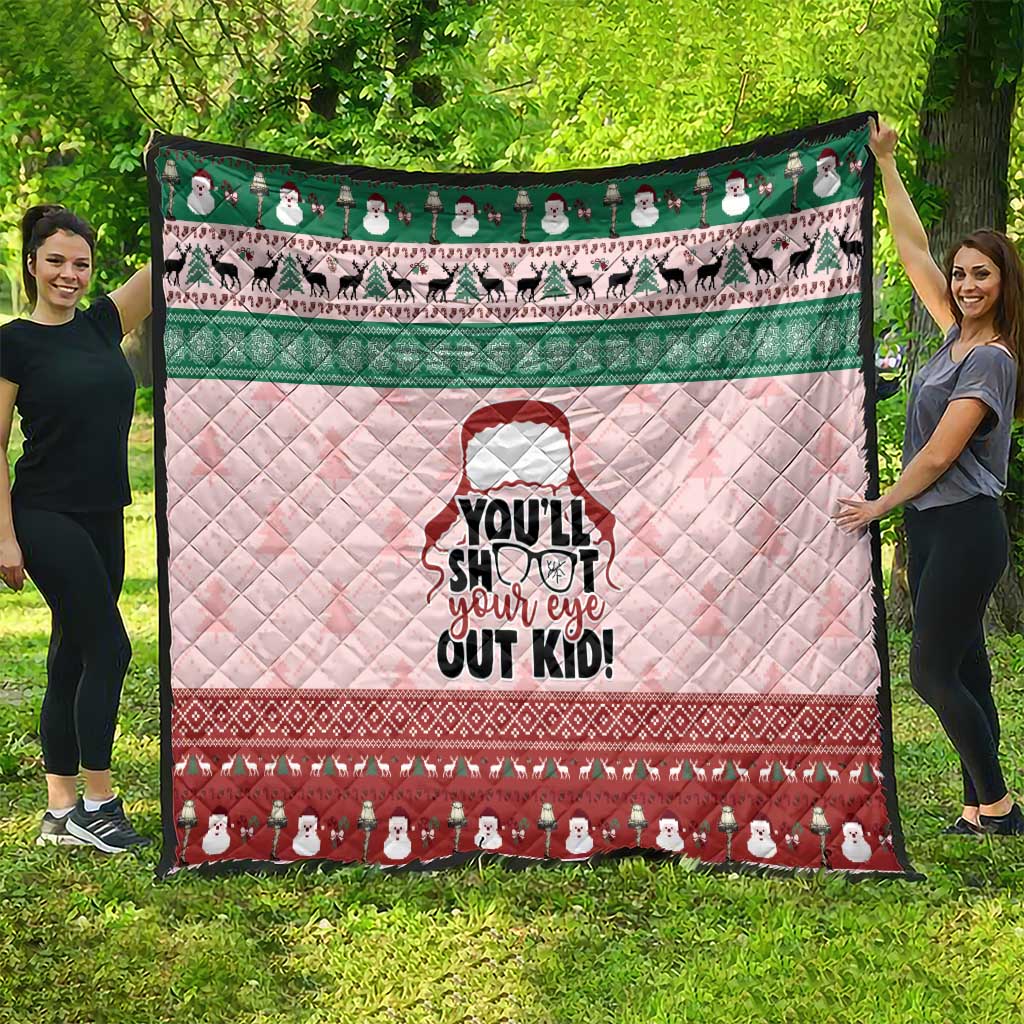 Christmas Story Quilt You'll Shoot Your Eye Out - Wonder Print Shop