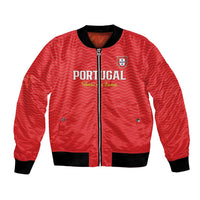 Custom Portugal Football Bomber Jacket Never Back Down 2026