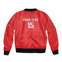 Custom Portugal Football Bomber Jacket Never Back Down 2026