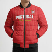 Custom Portugal Football Bomber Puffer Jacket Never Back Down 2026