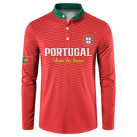 Custom Portugal Football Button Sweatshirt Never Back Down 2026
