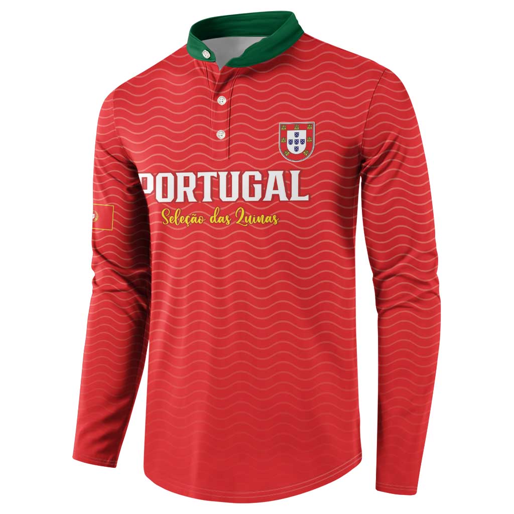 Custom Portugal Football Button Sweatshirt Never Back Down 2026