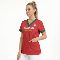 Custom Portugal Football Scrub Top Never Back Down 2026
