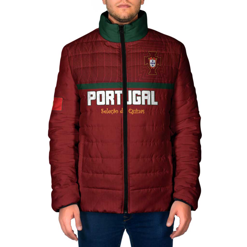 Custom Portugal Football 2026 Padded Jacket Vamos Portugal