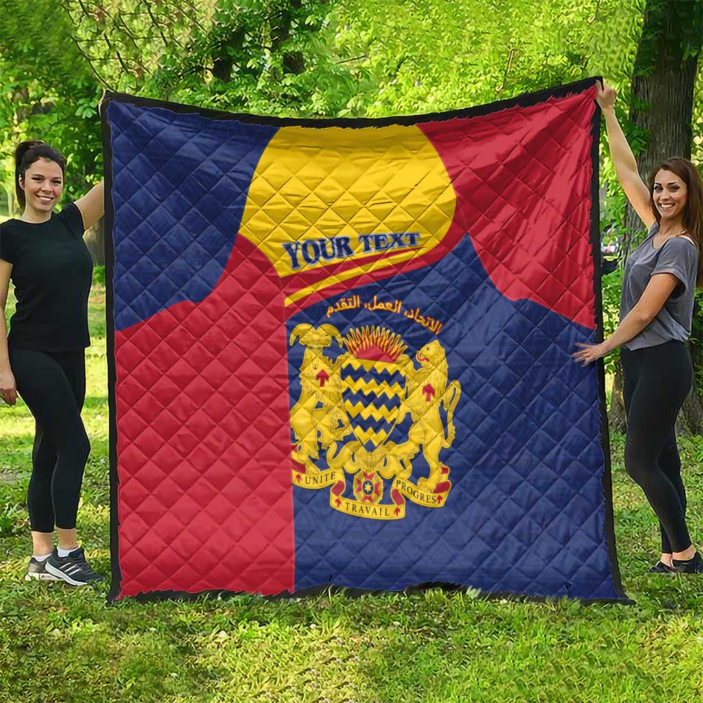 Personalised Chad Quilt Coat Of Arms - African Pattern