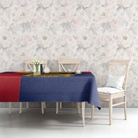Personalised Chad Tablecloth Coat Of Arms - African Pattern