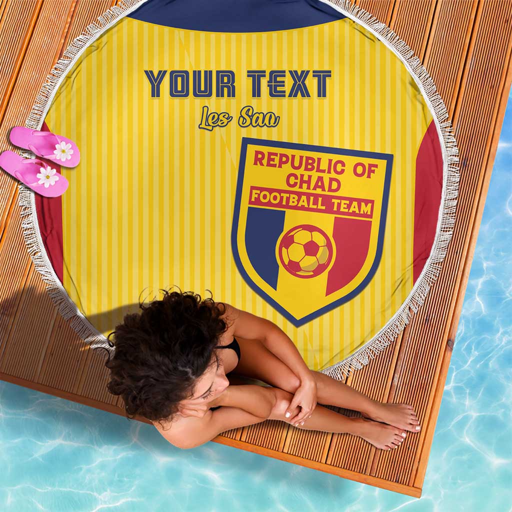 Custom Chad Football Beach Blanket Allez Les Sao