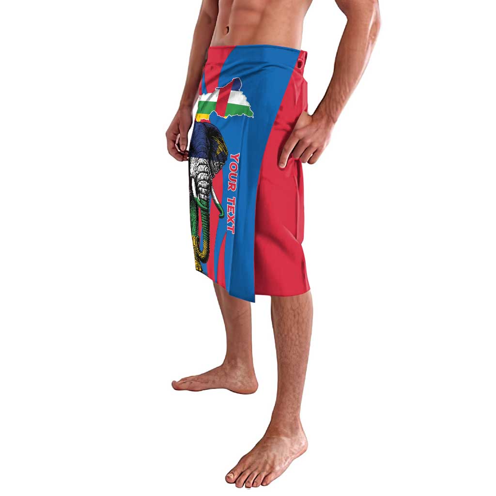 Personalised Central African Republic Lavalava Elephant Coat Of Arms