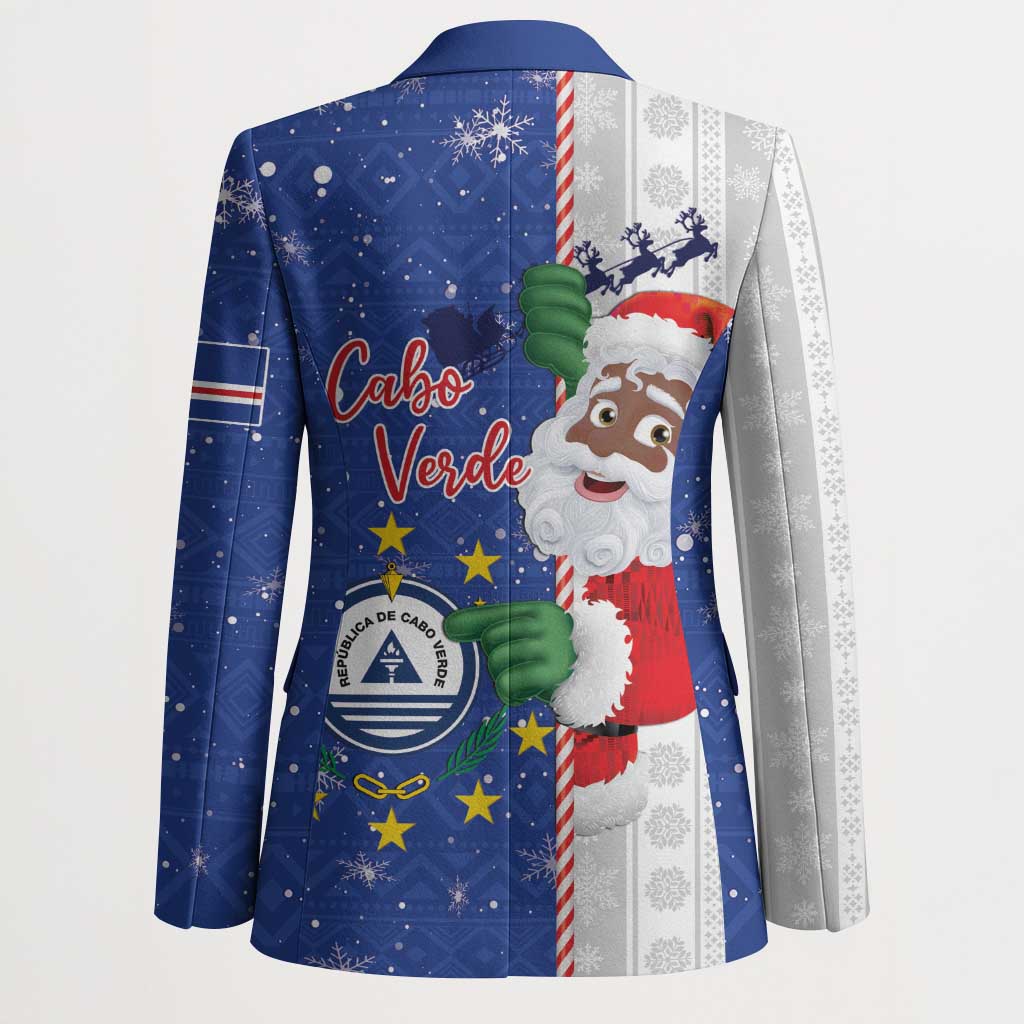Cape Verde Christmas Blazer Black Santa Felix Natal - Wonder Print Shop