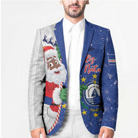 Cape Verde Christmas Blazer Black Santa Felix Natal - Wonder Print Shop