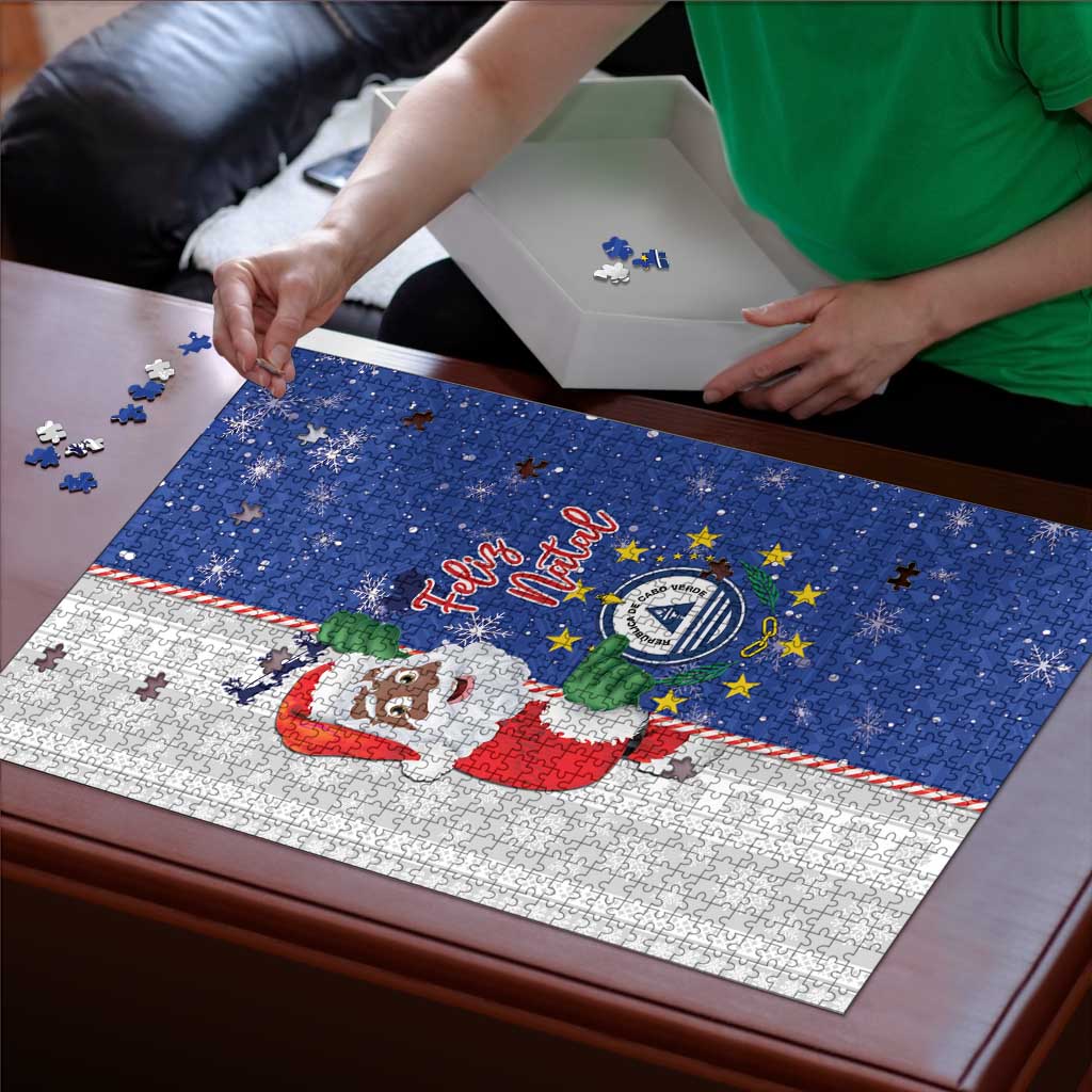 Cape Verde Christmas Puzzle Black Santa Felix Natal - Wonder Print Shop