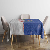 Cape Verde Christmas Tablecloth Black Santa Felix Natal - Wonder Print Shop