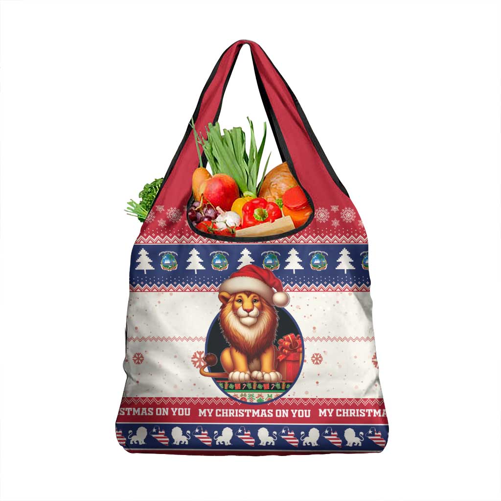 Liberia Christmas Grocery Bag My Christmas On You - Lion Santa