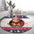 Liberia Christmas Round Carpet My Christmas On You - Lion Santa