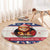 Liberia Christmas Round Carpet My Christmas On You - Lion Santa