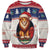 Liberia Christmas Sweatshirt My Christmas On You - Lion Santa - Wonder Print Shop