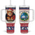 Liberia Christmas Tumbler With Handle My Christmas On You - Lion Santa - Wonder Print Shop