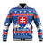 Slovakia Christmas Baseball Jacket Vesele Vianoce - Coat Of Arms - Wonder Print Shop