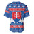 Slovakia Christmas Baseball Jersey Vesele Vianoce - Coat Of Arms - Wonder Print Shop