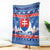 Slovakia Christmas Blanket Vesele Vianoce - Coat Of Arms