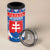 Slovakia Christmas 4 in 1 Can Cooler Tumbler Vesele Vianoce - Coat Of Arms - Wonder Print Shop