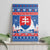 Slovakia Christmas Canvas Wall Art Vesele Vianoce - Coat Of Arms - Wonder Print Shop