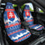 Slovakia Christmas Car Seat Cover Vesele Vianoce - Coat Of Arms - Wonder Print Shop