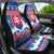 Slovakia Christmas Car Seat Cover Vesele Vianoce - Coat Of Arms - Wonder Print Shop