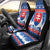 Slovakia Christmas Car Seat Cover Vesele Vianoce - Coat Of Arms - Wonder Print Shop