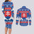 Slovakia Christmas Couples Matching Long Sleeve Bodycon Dress and Long Sleeve Button Shirt Vesele Vianoce - Coat Of Arms - Wonder Print Shop