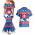 Slovakia Christmas Couples Matching Mermaid Dress and Hawaiian Shirt Vesele Vianoce - Coat Of Arms - Wonder Print Shop