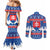 Slovakia Christmas Couples Matching Mermaid Dress and Long Sleeve Button Shirt Vesele Vianoce - Coat Of Arms