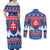 Slovakia Christmas Couples Matching Off Shoulder Maxi Dress and Long Sleeve Button Shirt Vesele Vianoce - Coat Of Arms - Wonder Print Shop