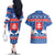 Slovakia Christmas Couples Matching Off The Shoulder Long Sleeve Dress and Hawaiian Shirt Vesele Vianoce - Coat Of Arms - Wonder Print Shop