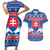 Slovakia Christmas Couples Matching Short Sleeve Bodycon Dress and Hawaiian Shirt Vesele Vianoce - Coat Of Arms - Wonder Print Shop