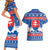 Slovakia Christmas Couples Matching Short Sleeve Bodycon Dress and Hawaiian Shirt Vesele Vianoce - Coat Of Arms - Wonder Print Shop