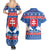 Slovakia Christmas Couples Matching Summer Maxi Dress and Hawaiian Shirt Vesele Vianoce - Coat Of Arms - Wonder Print Shop