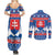 Slovakia Christmas Couples Matching Summer Maxi Dress and Long Sleeve Button Shirt Vesele Vianoce - Coat Of Arms - Wonder Print Shop