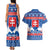 Slovakia Christmas Couples Matching Tank Maxi Dress and Hawaiian Shirt Vesele Vianoce - Coat Of Arms - Wonder Print Shop