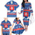 Slovakia Christmas Family Matching Off The Shoulder Long Sleeve Dress and Hawaiian Shirt Vesele Vianoce - Coat Of Arms - Wonder Print Shop