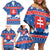 Slovakia Christmas Family Matching Off Shoulder Short Dress and Hawaiian Shirt Vesele Vianoce - Coat Of Arms - Wonder Print Shop