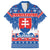 Slovakia Christmas Family Matching Off Shoulder Short Dress and Hawaiian Shirt Vesele Vianoce - Coat Of Arms - Wonder Print Shop