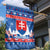 Slovakia Christmas Garden Flag Vesele Vianoce - Coat Of Arms - Wonder Print Shop