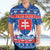 Slovakia Christmas Hawaiian Shirt Vesele Vianoce - Coat Of Arms - Wonder Print Shop